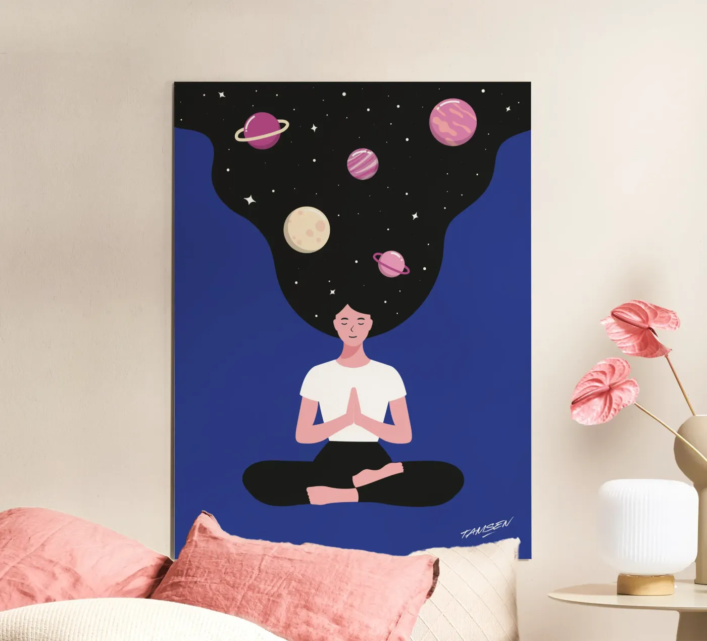 Breathe poster by Tamsen Design