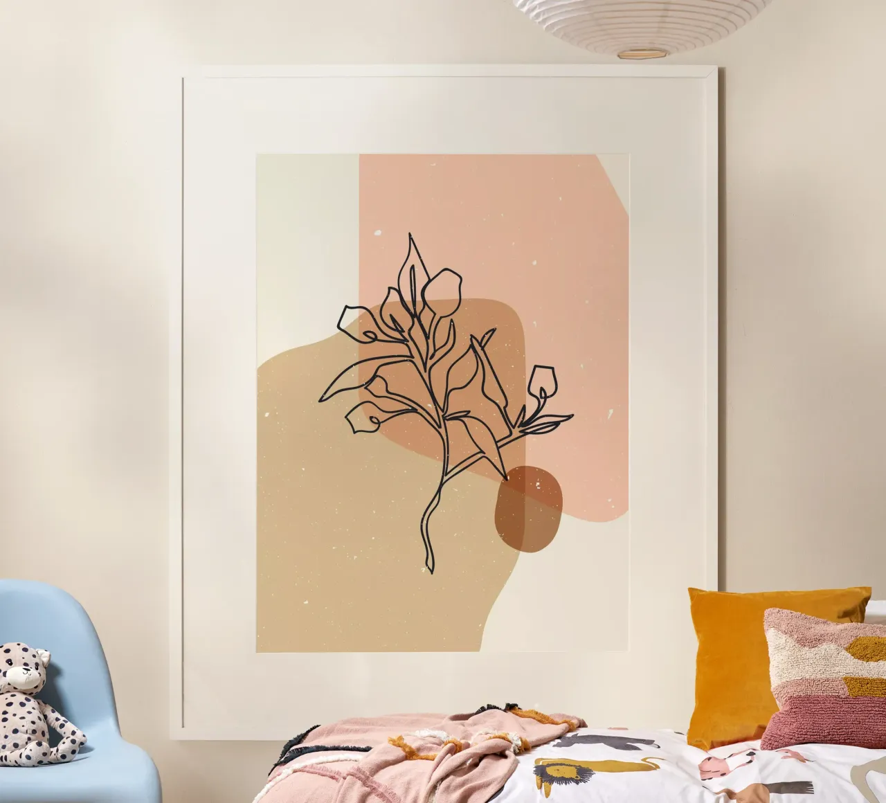 Composizione astratta 14 poster con telaio in plastica da NKTN Design