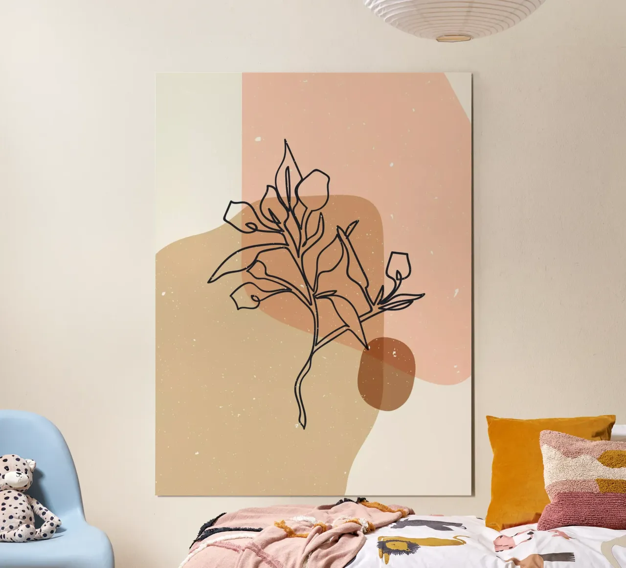 Composizione astratta 14 poster con telaio in plastica da NKTN Design