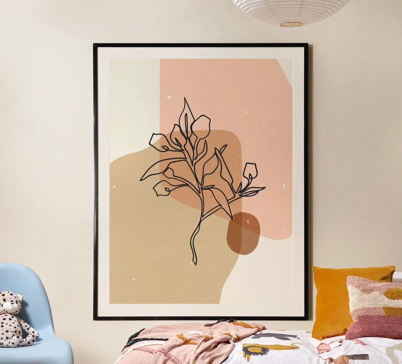 Composizione astratta 14 poster con telaio in plastica da NKTN Design
