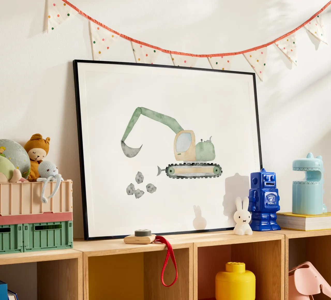 Bagger poster van herzundpapier