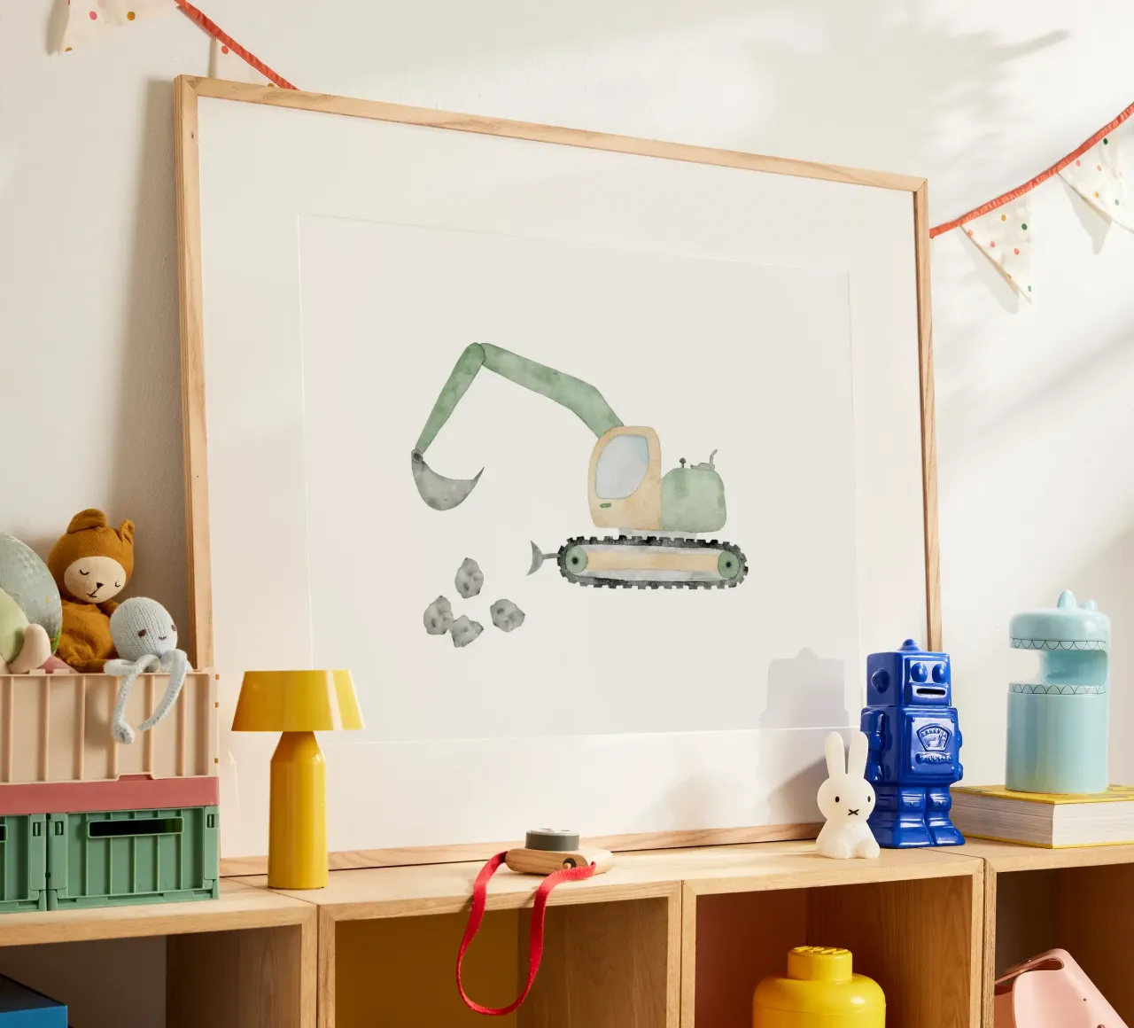 Bagger poster van herzundpapier