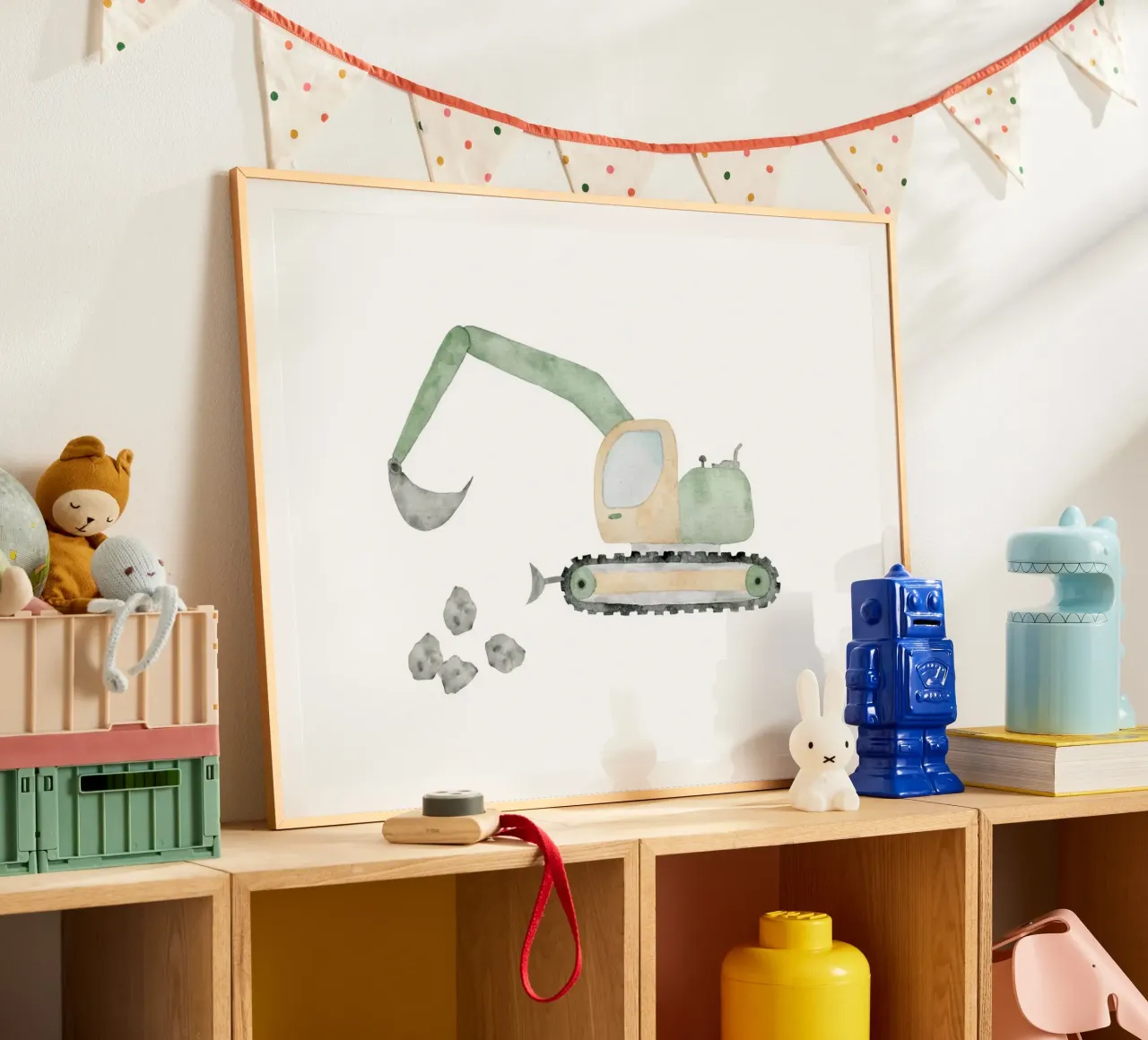 Bagger poster van herzundpapier