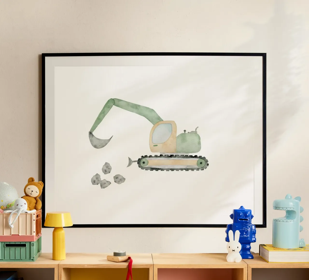 Bagger poster van herzundpapier