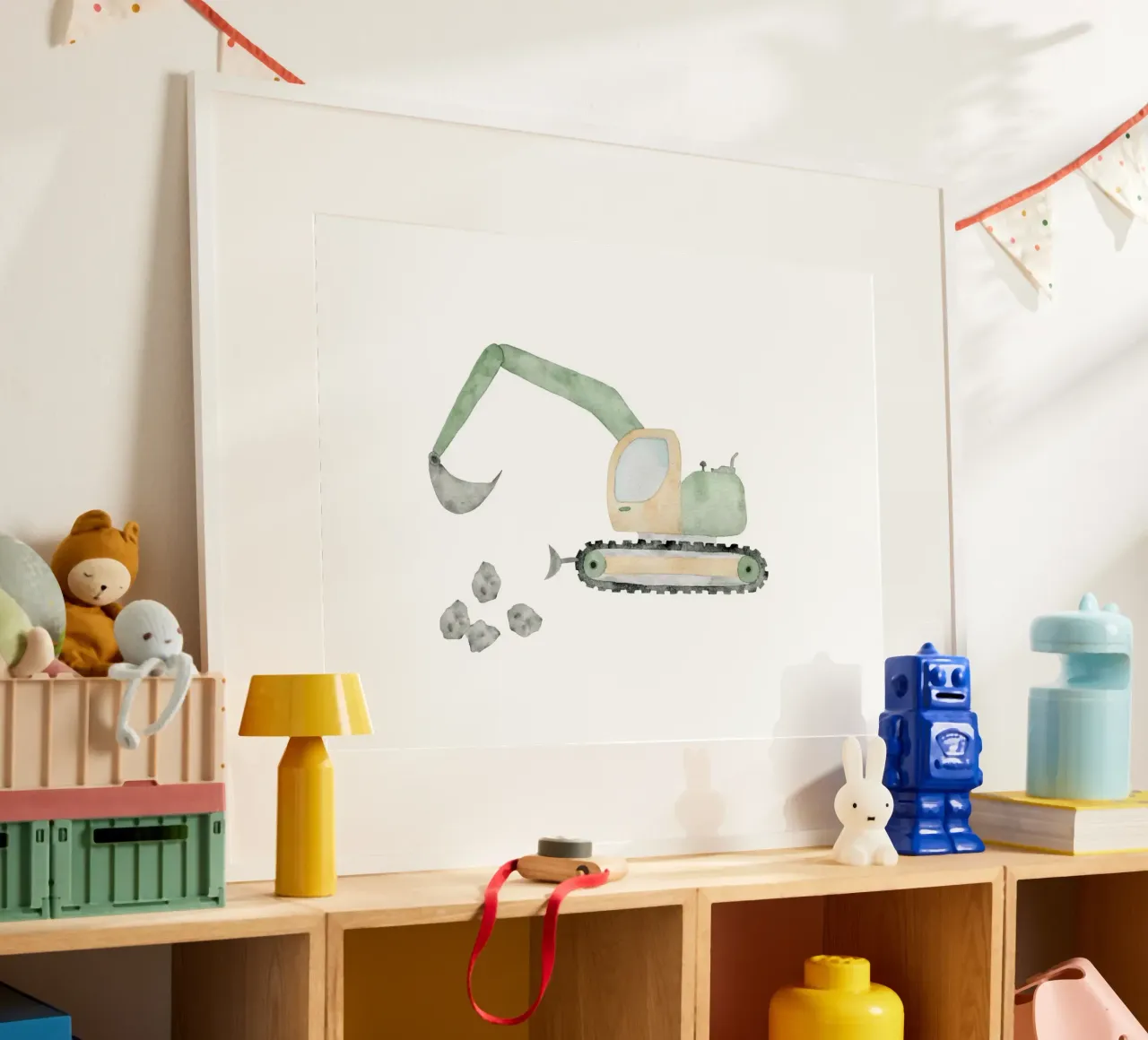 Bagger poster van herzundpapier