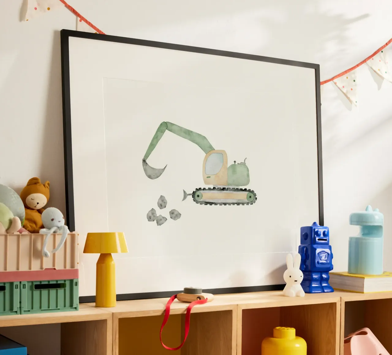 Bagger poster van herzundpapier