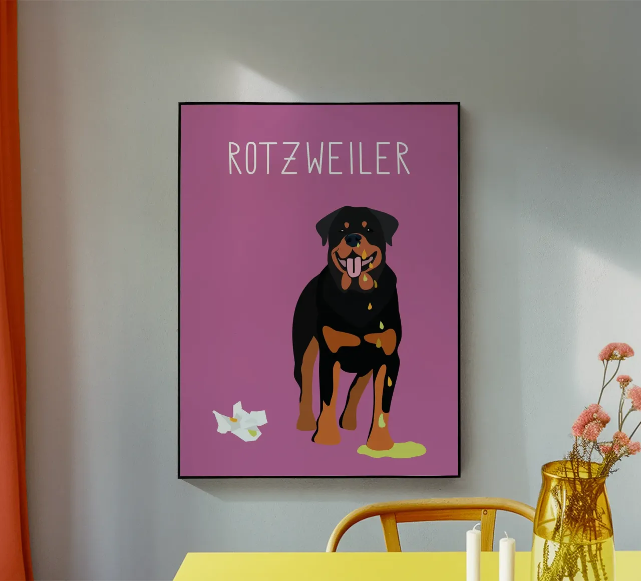 Rotzweiler plexiglass da Constanze Art Direction