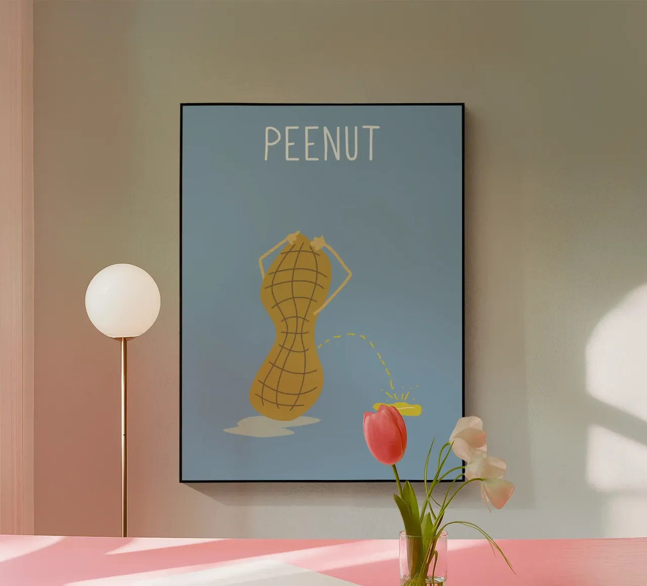 Peenut plexiglass da Constanze Art Direction