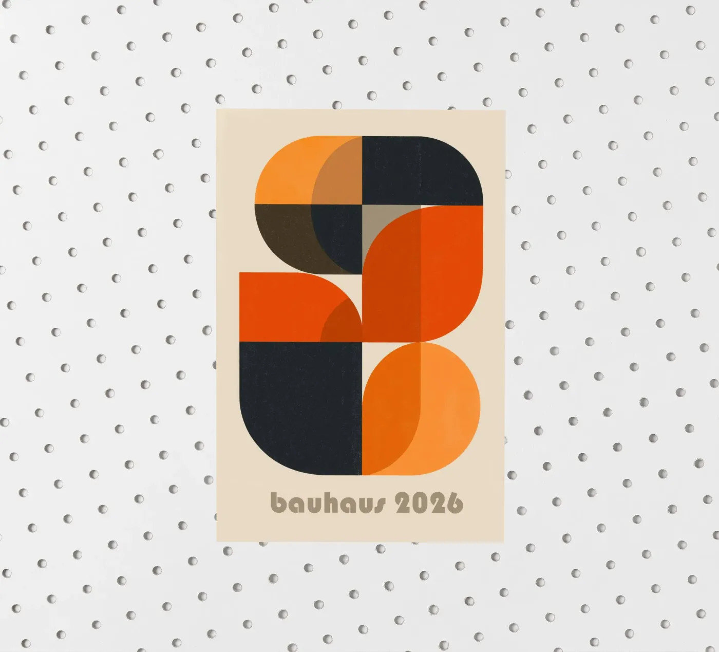 Bauhaus Anniversary 2026 | Abstract Mid-Century Modern sticker by Autofocus