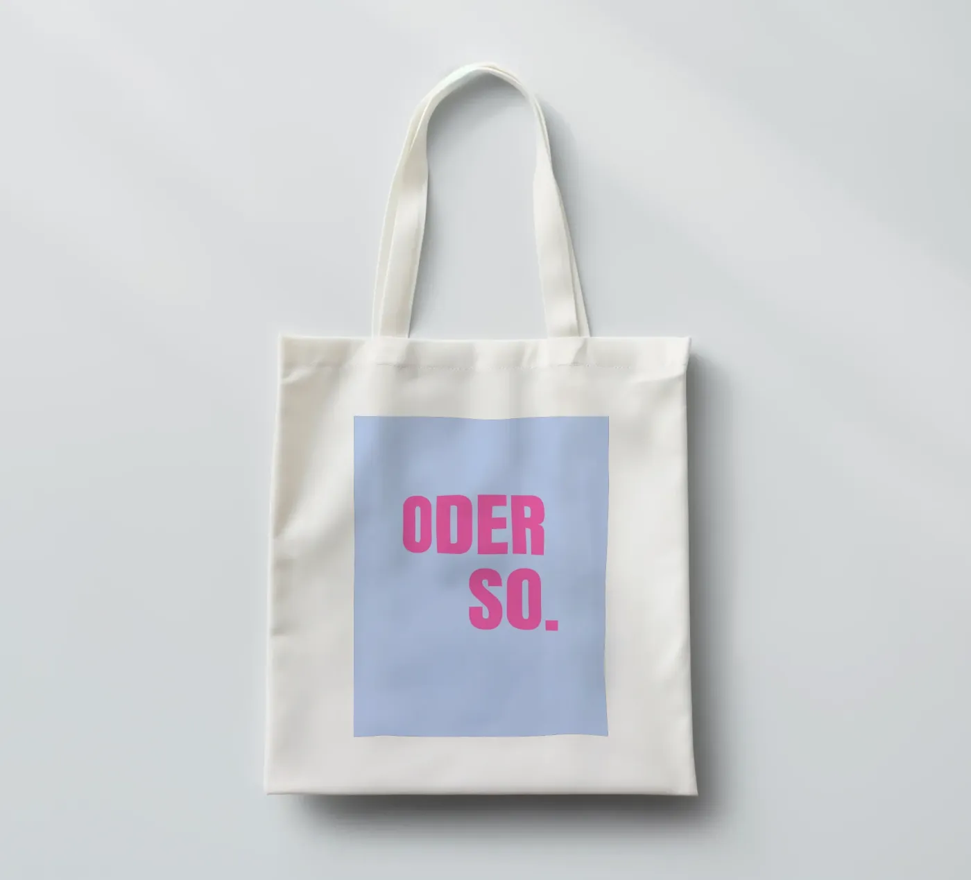 Oder so. Blue tote bag by janamossmann