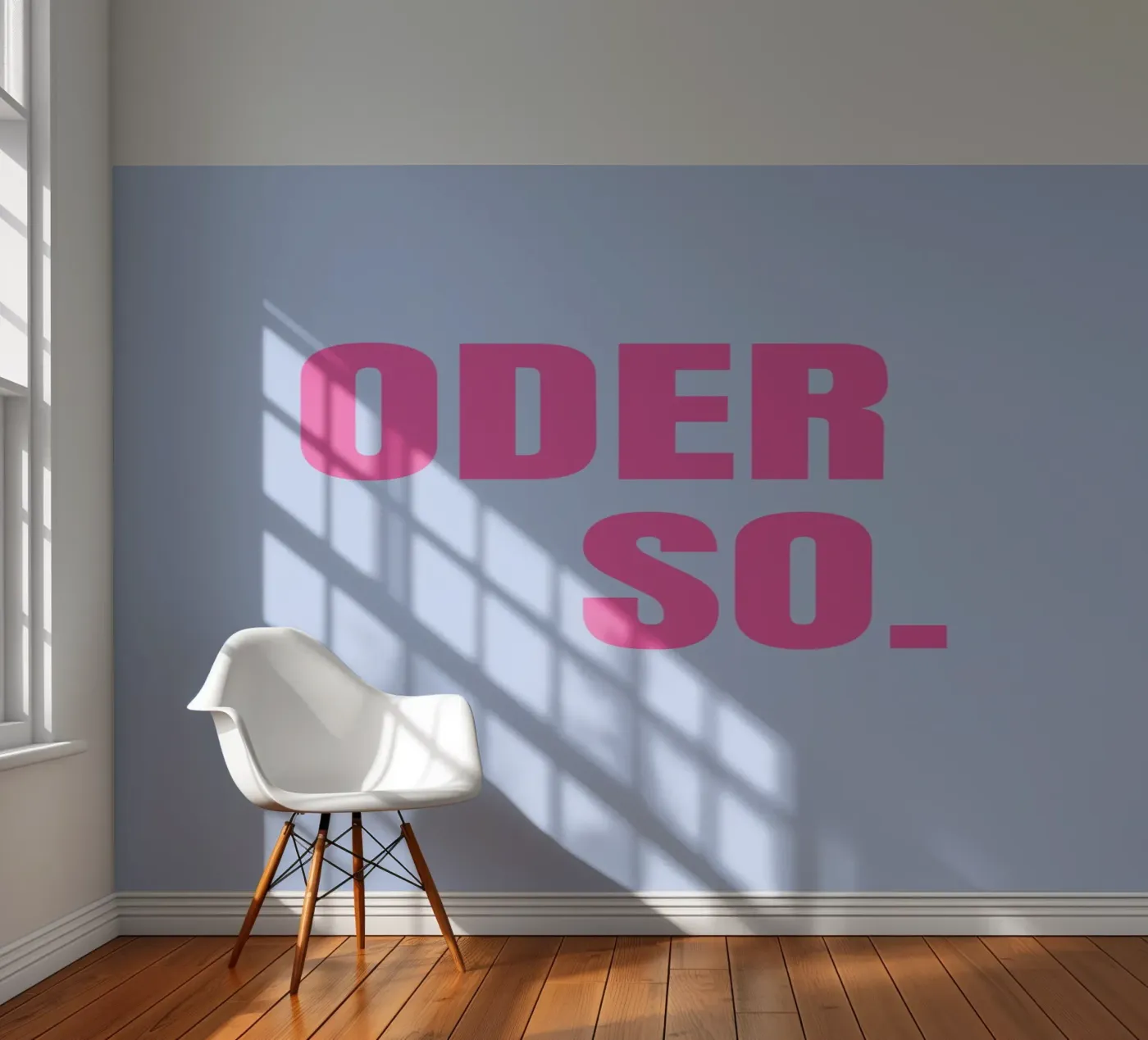 Oder so. Blue fotobehang van janamossmann