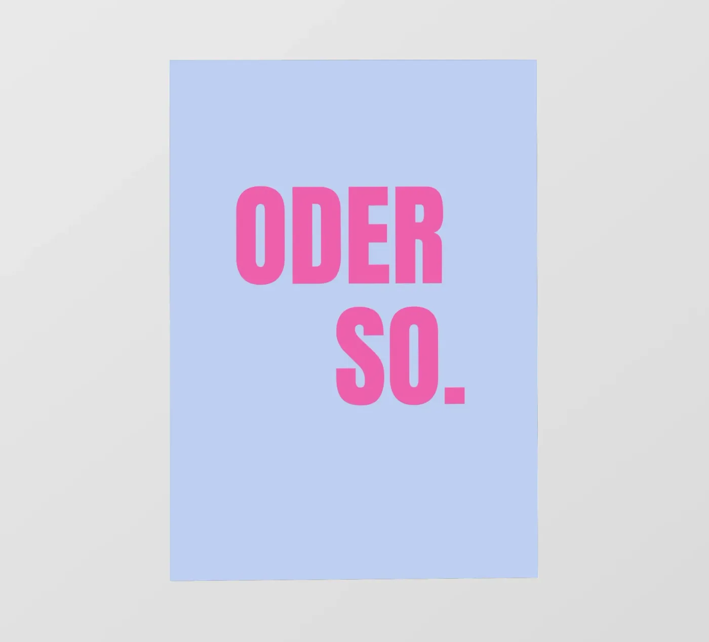 Oder so. Blue fotobehang van janamossmann