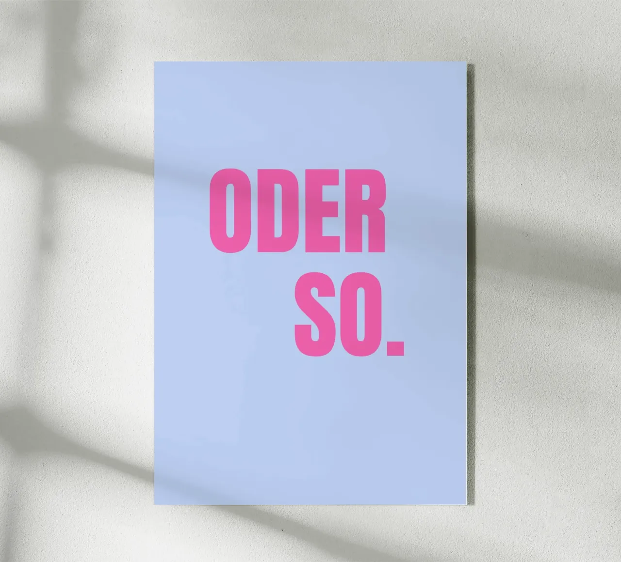 Oder so. Blue plexiglas de janamossmann