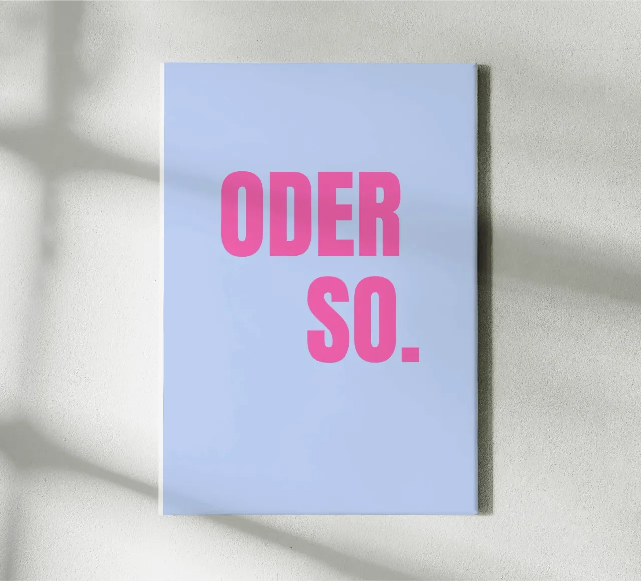 Oder so. Blue canvas by janamossmann