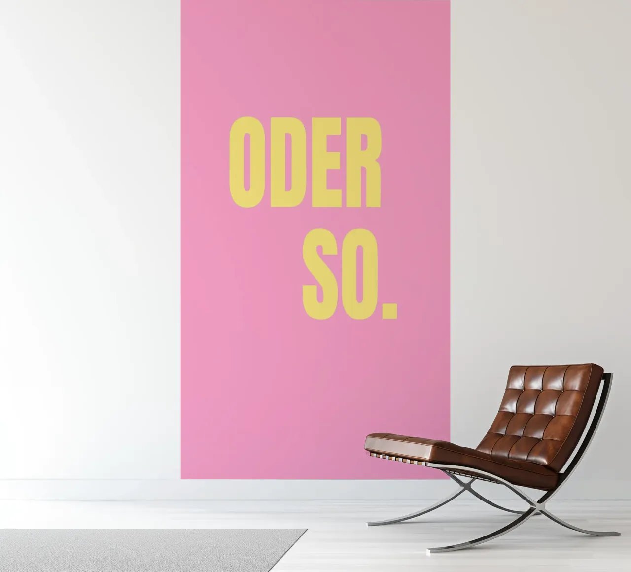 Oder so. Pink fotobehang van janamossmann