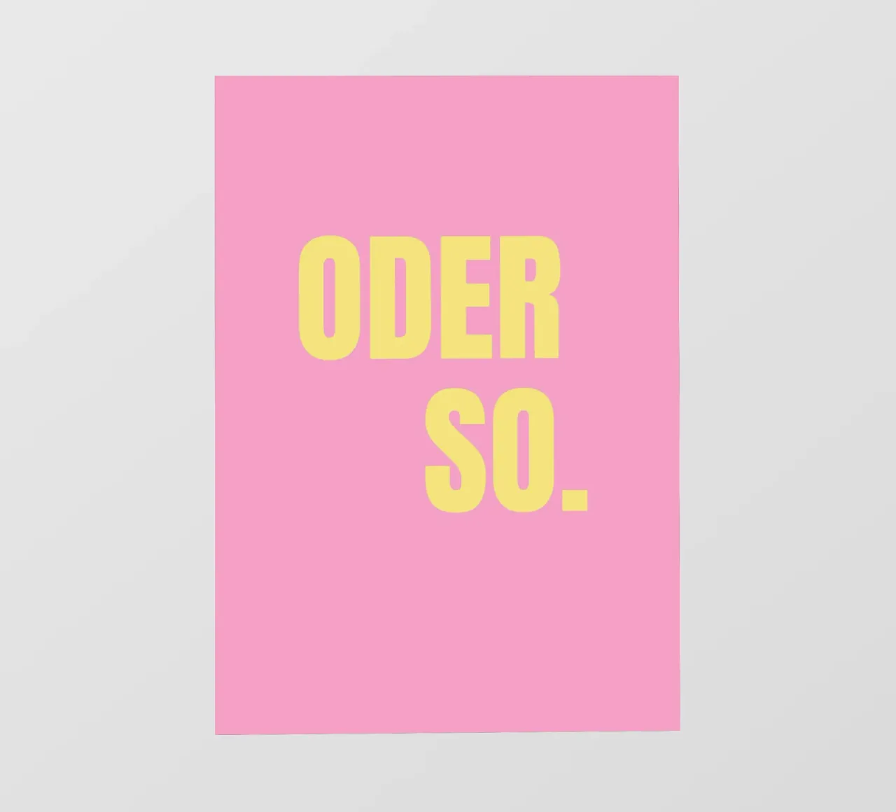 Oder so. Pink fotobehang van janamossmann