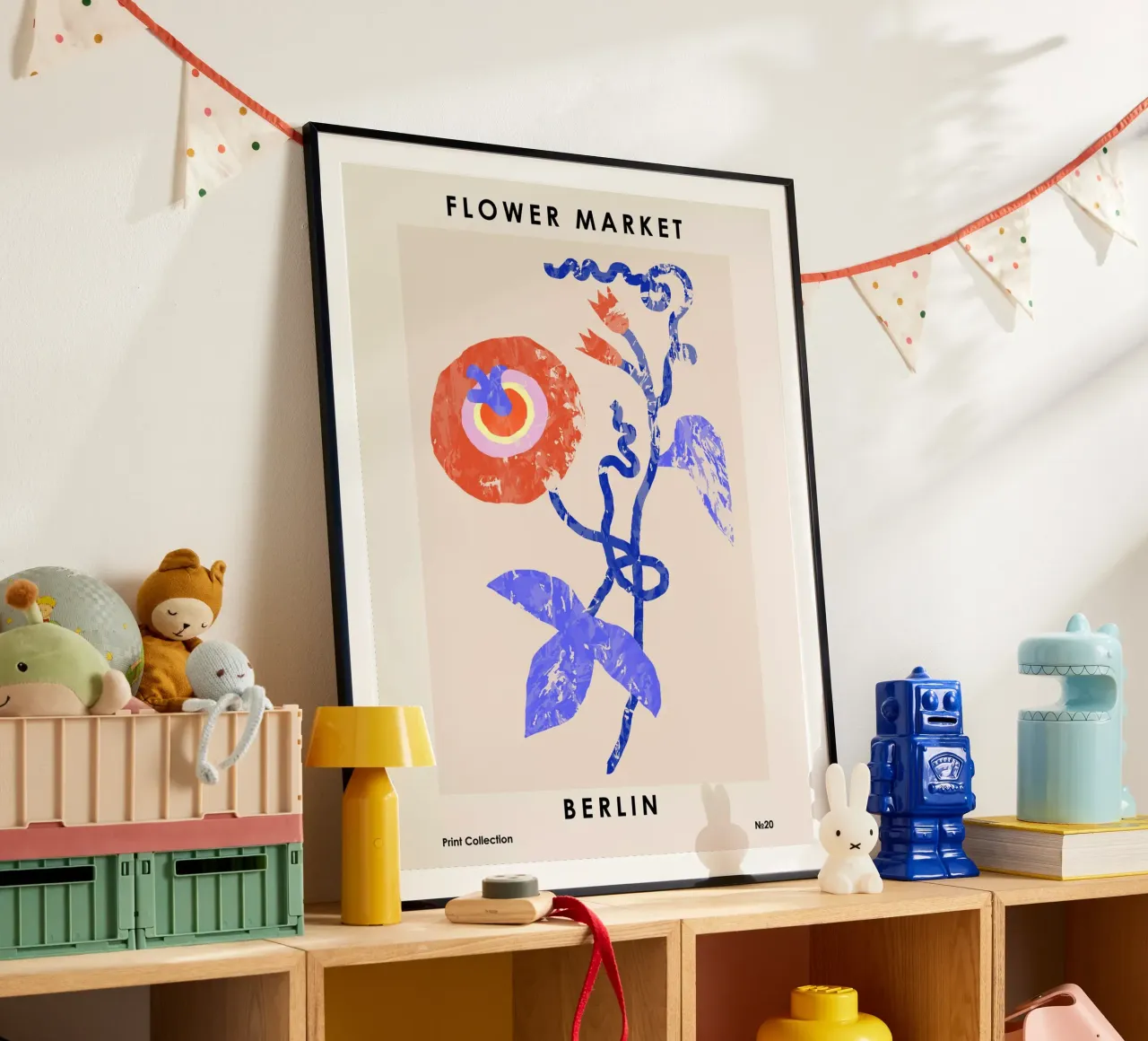 Mercato dei fiori. Berlino poster da NKTN Design