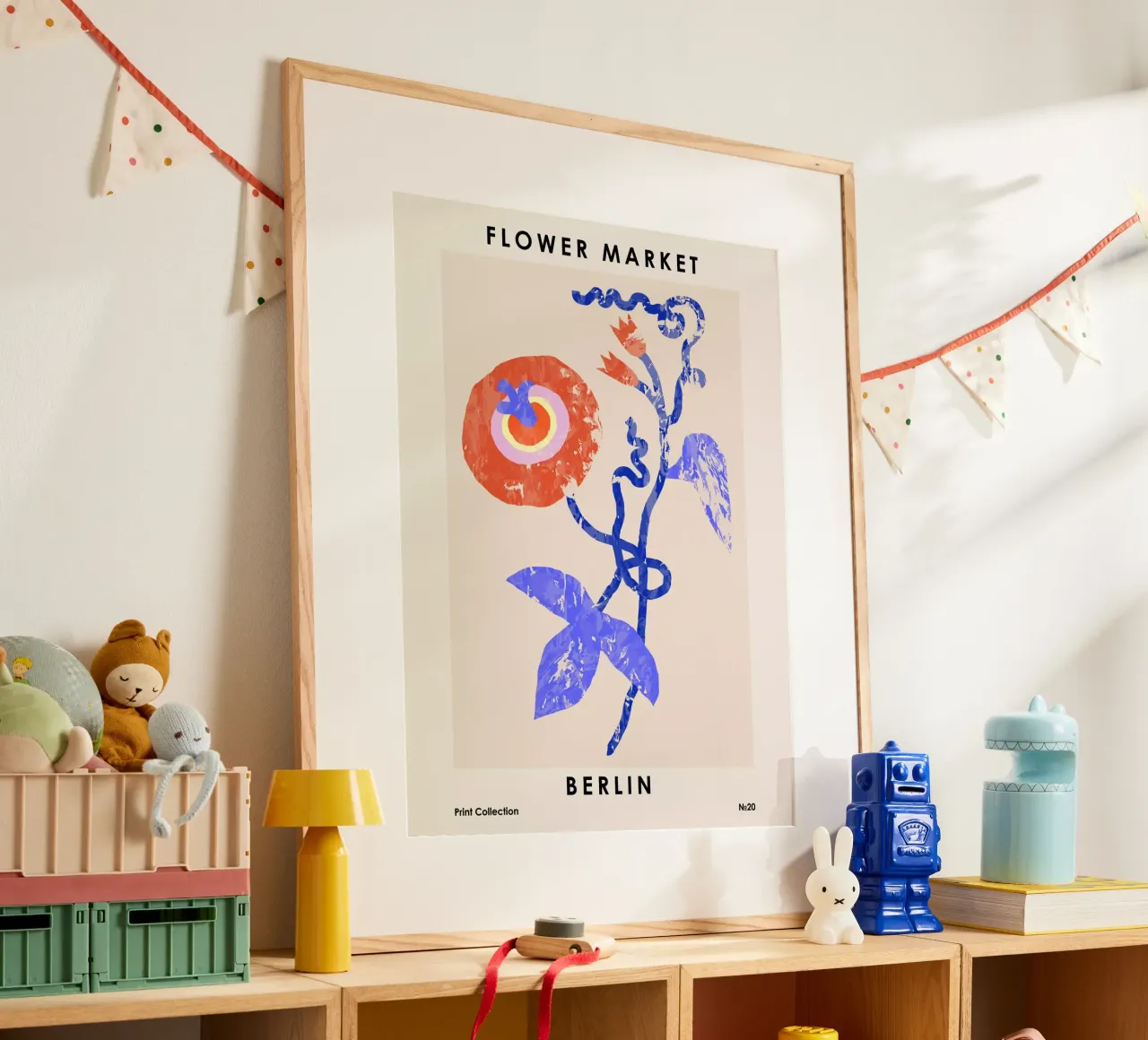 Mercato dei fiori. Berlino poster da NKTN Design