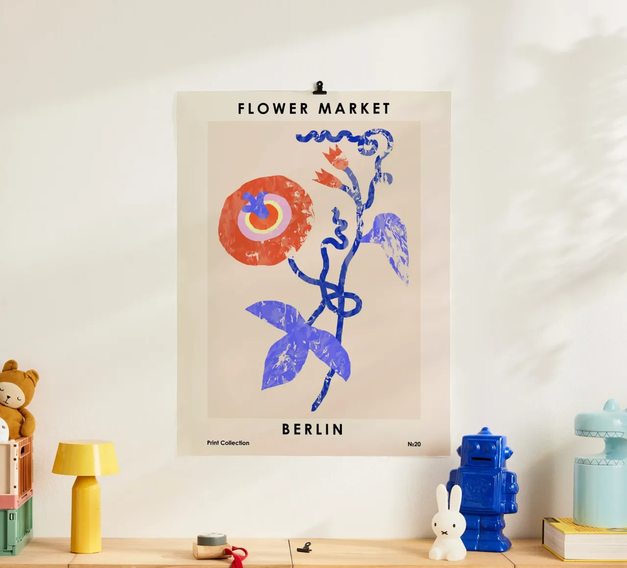 Mercato dei fiori. Berlino poster da NKTN Design