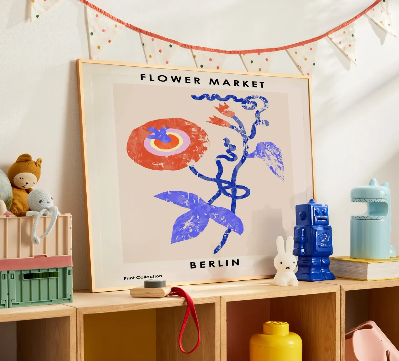 Mercato dei fiori. Berlino poster da NKTN Design