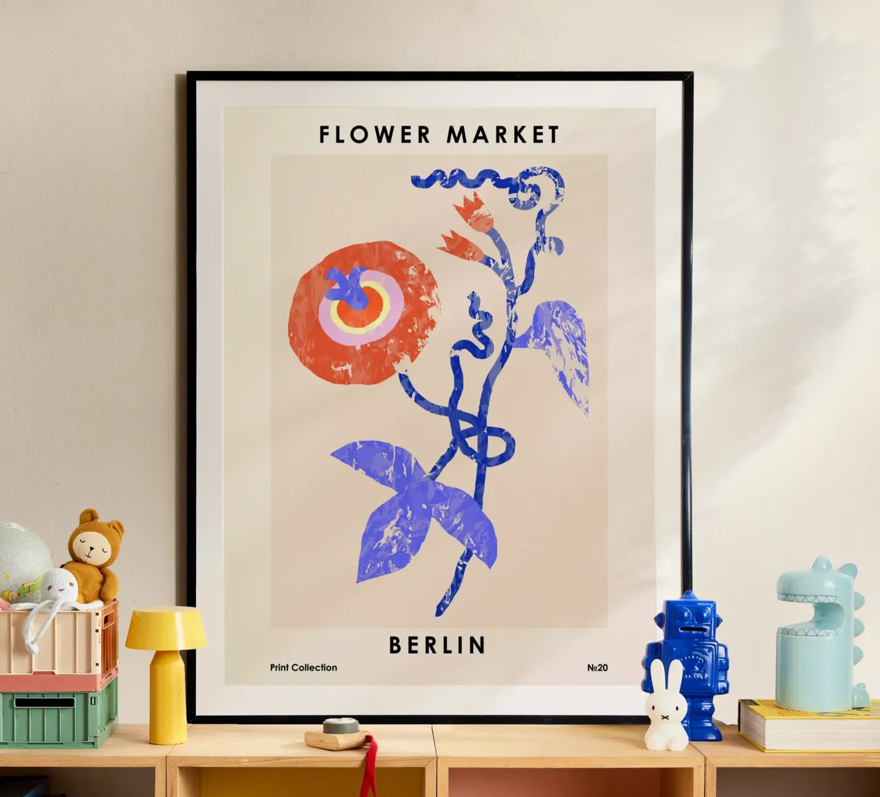 Mercato dei fiori. Berlino poster da NKTN Design