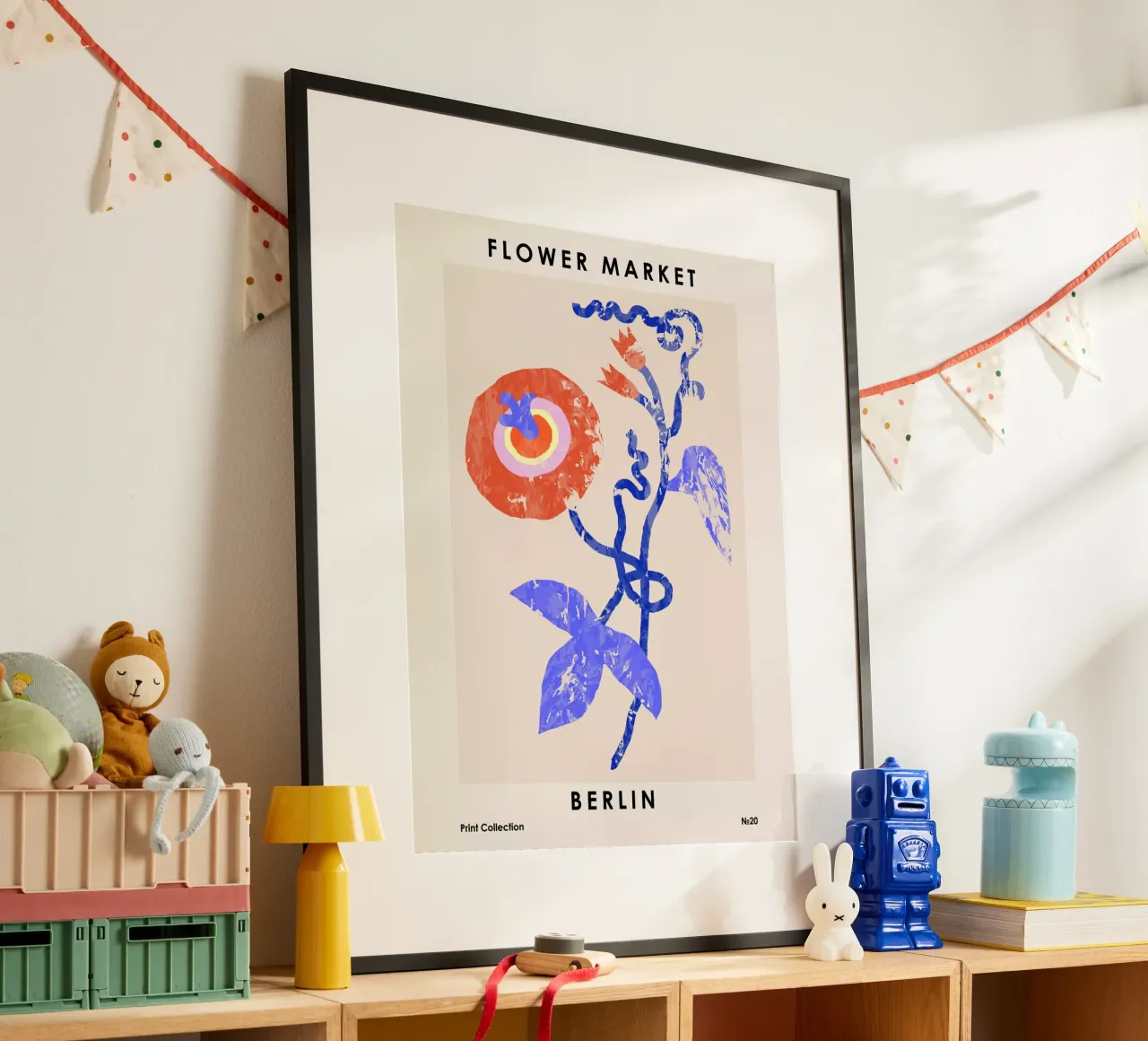 Mercato dei fiori. Berlino poster da NKTN Design