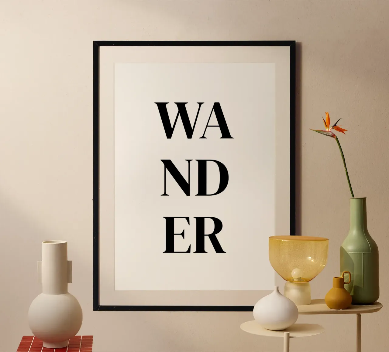 Wander poster van Quotes on walls