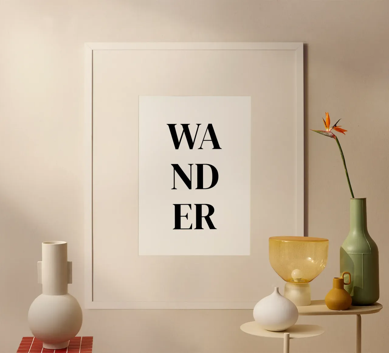 Wander poster van Quotes on walls