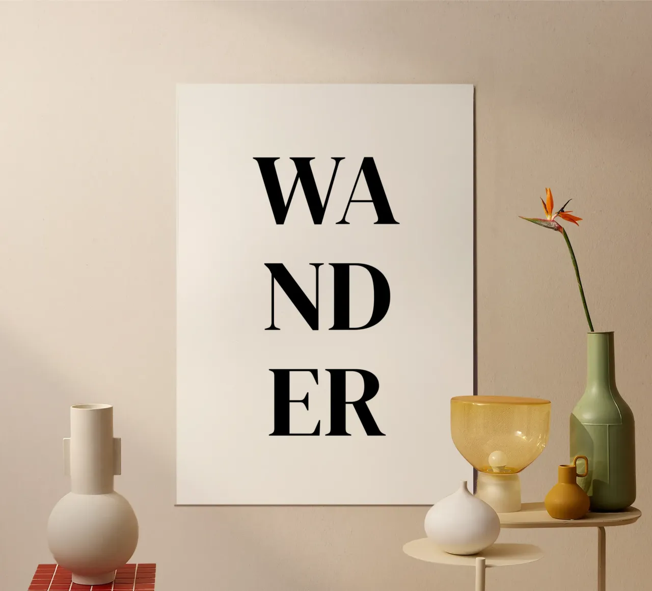 Wander poster van Quotes on walls