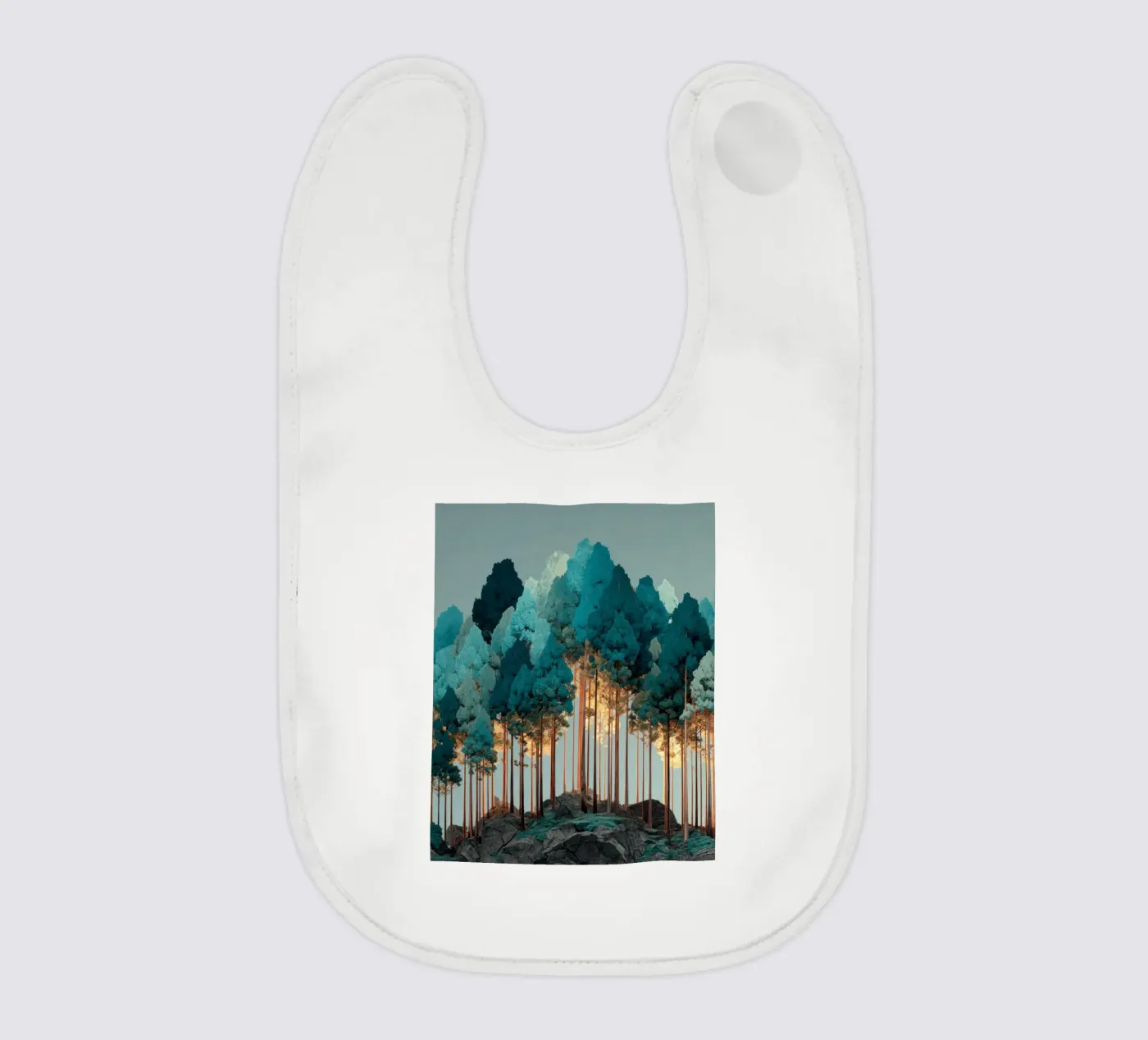 Trees baby slabbetje van Art Unleashed