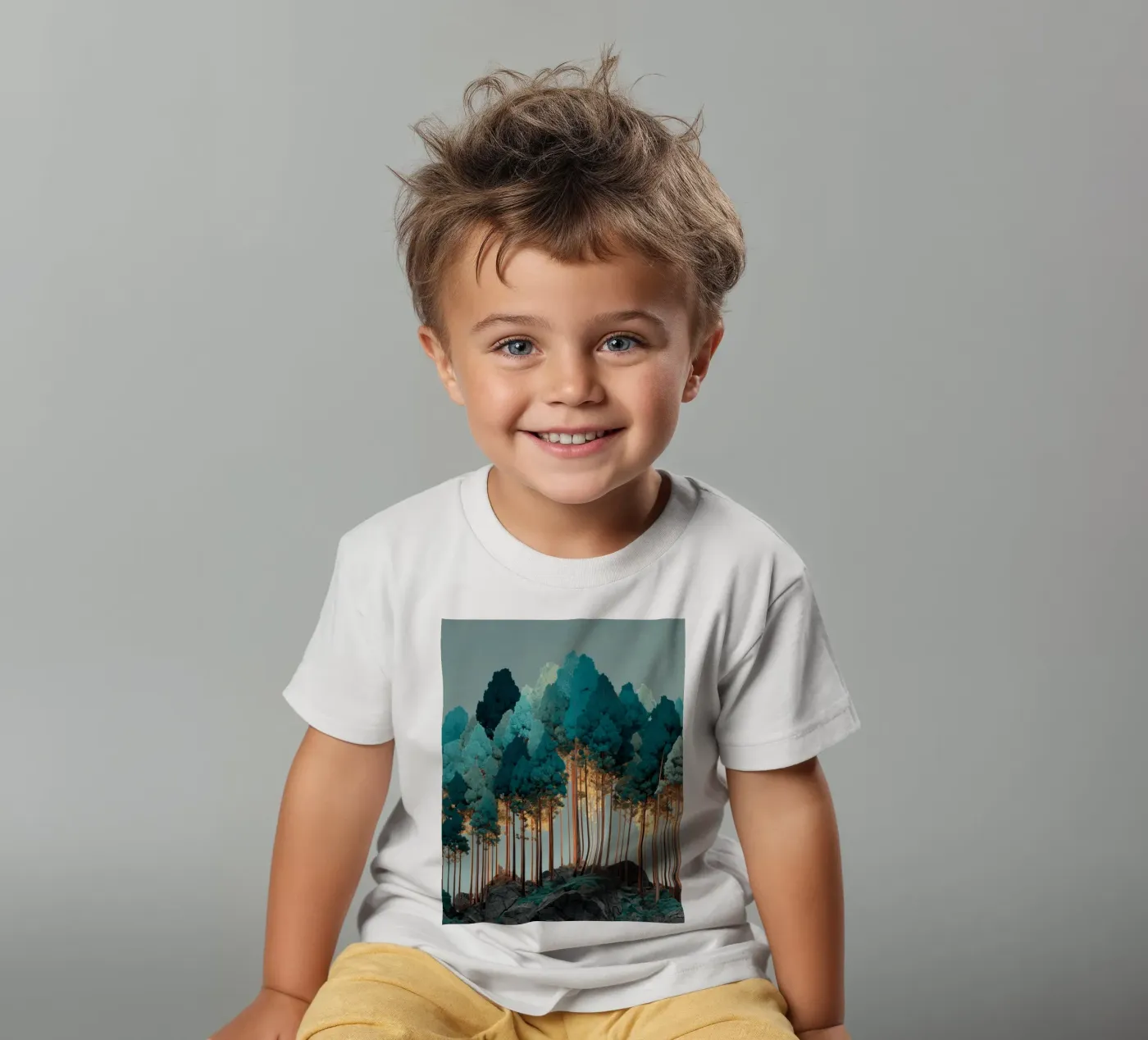 Trees kinder t-shirt van Art Unleashed