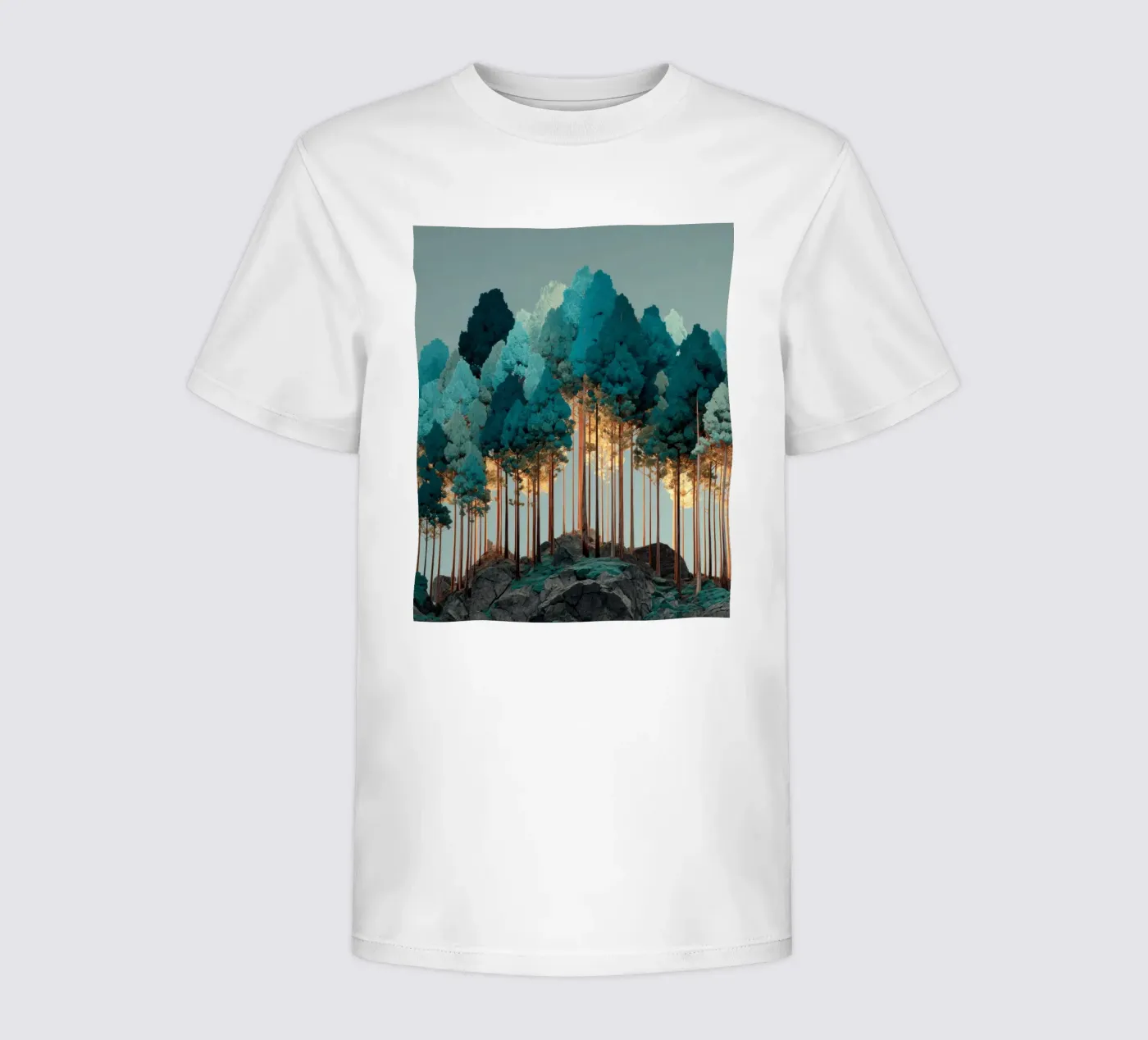 Trees kinder t-shirt van Art Unleashed