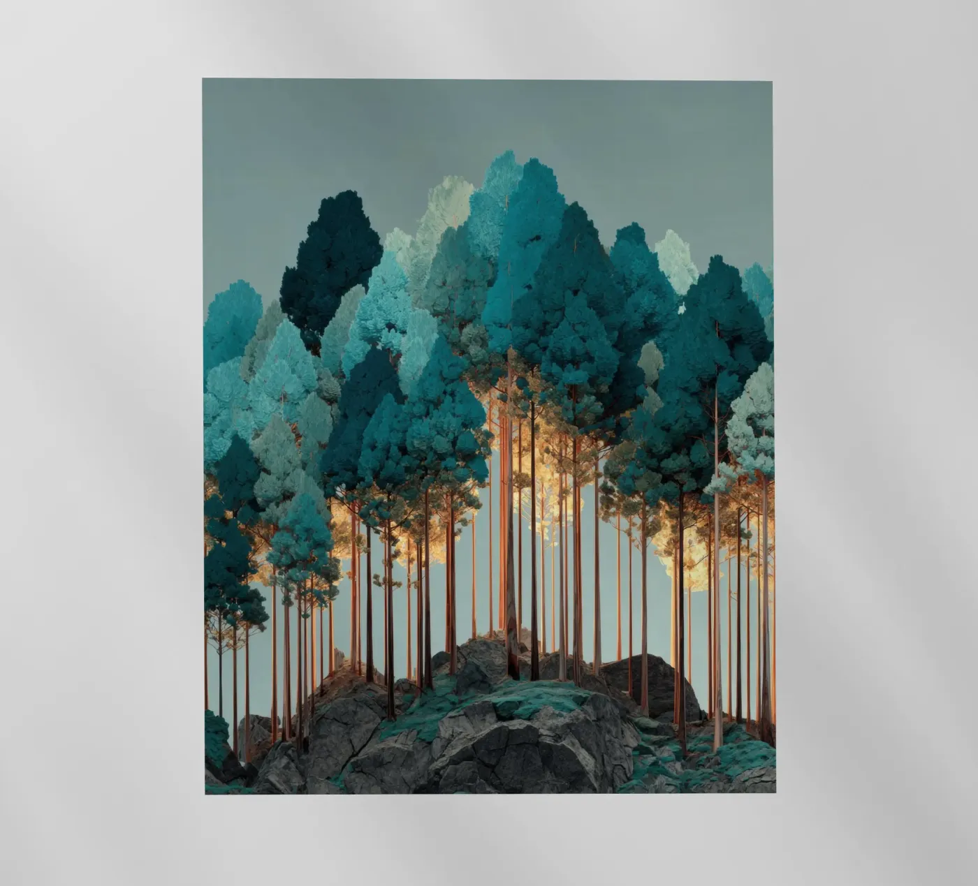 Trees backlit folie van Art Unleashed