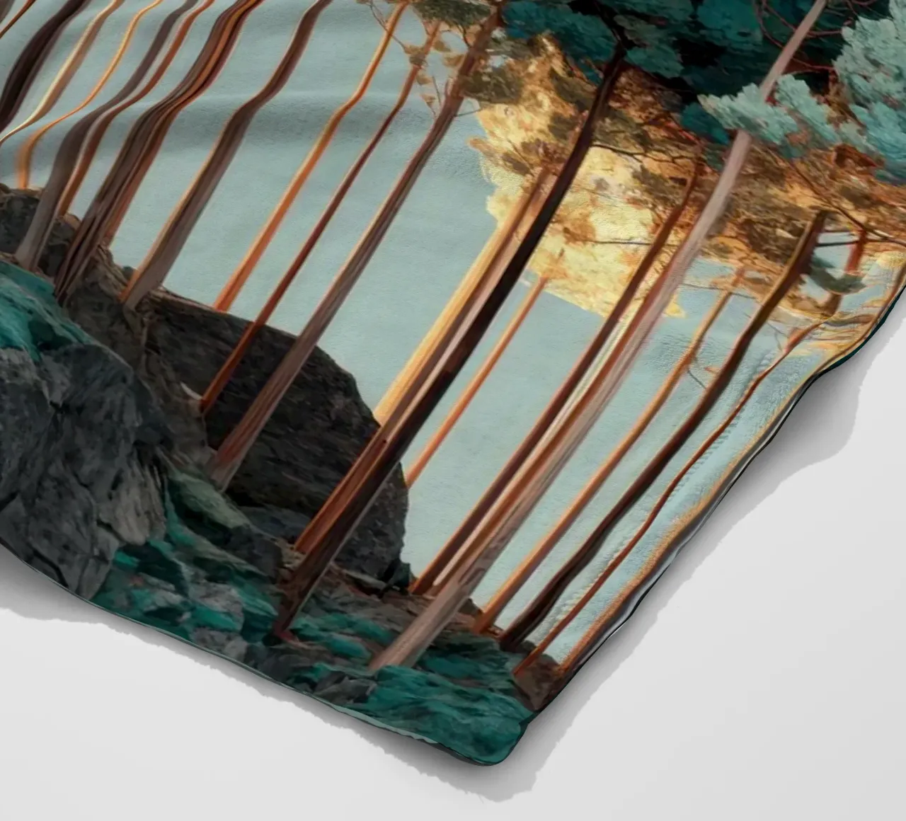 Trees Fleecedecke von Art Unleashed