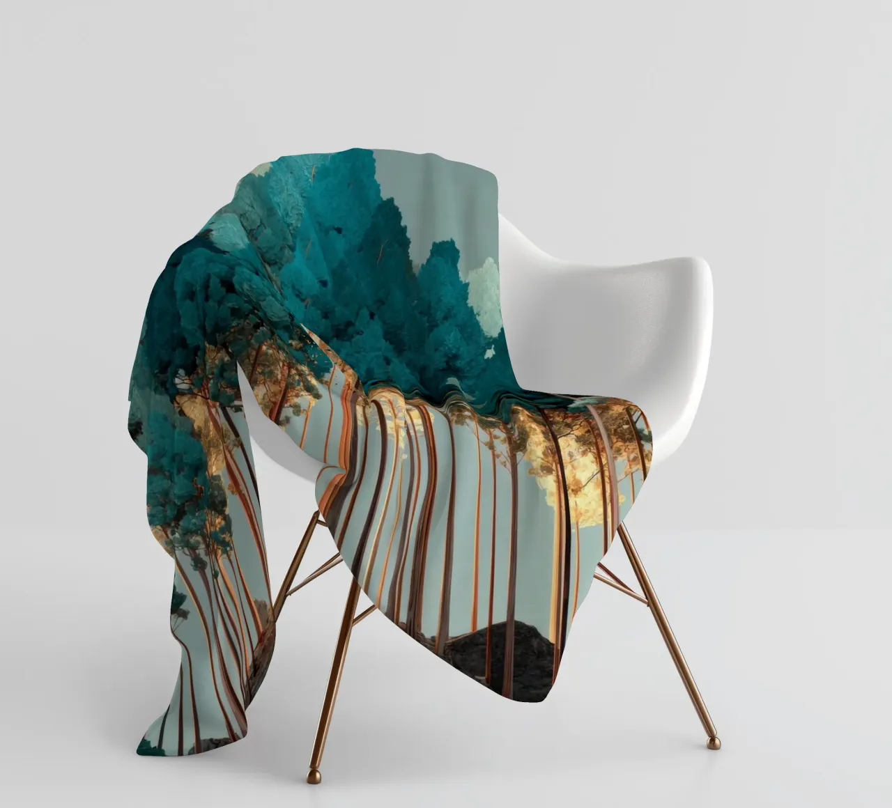 Trees Fleecedecke von Art Unleashed