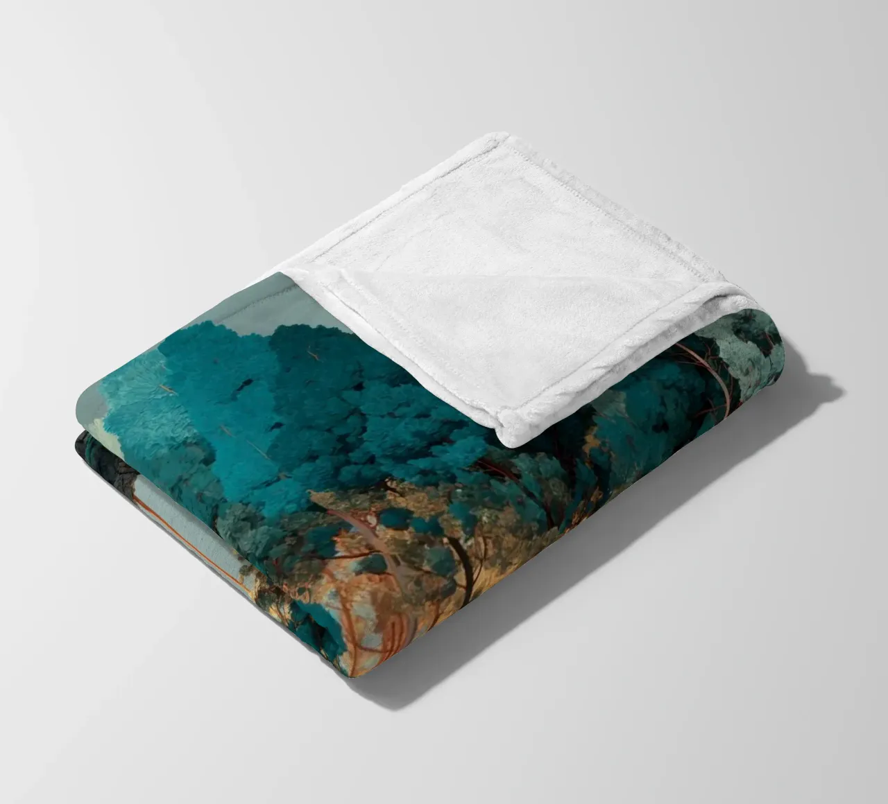 Trees Fleecedecke von Art Unleashed