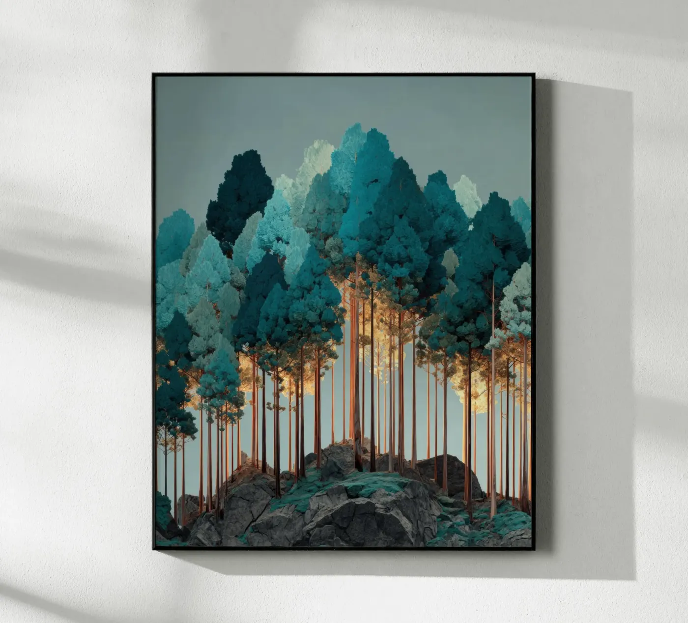 Trees acryl van Art Unleashed