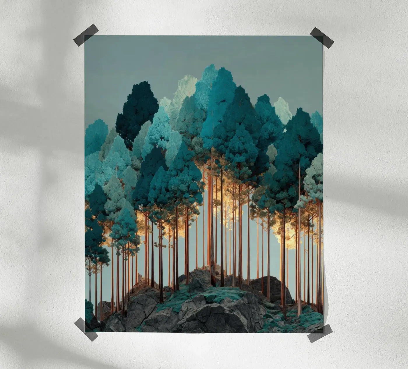 Trees Poster von Art Unleashed
