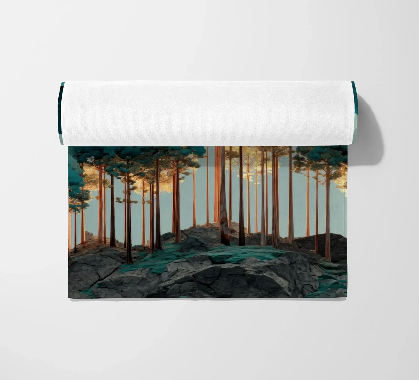 Trees strandhanddoek van Art Unleashed