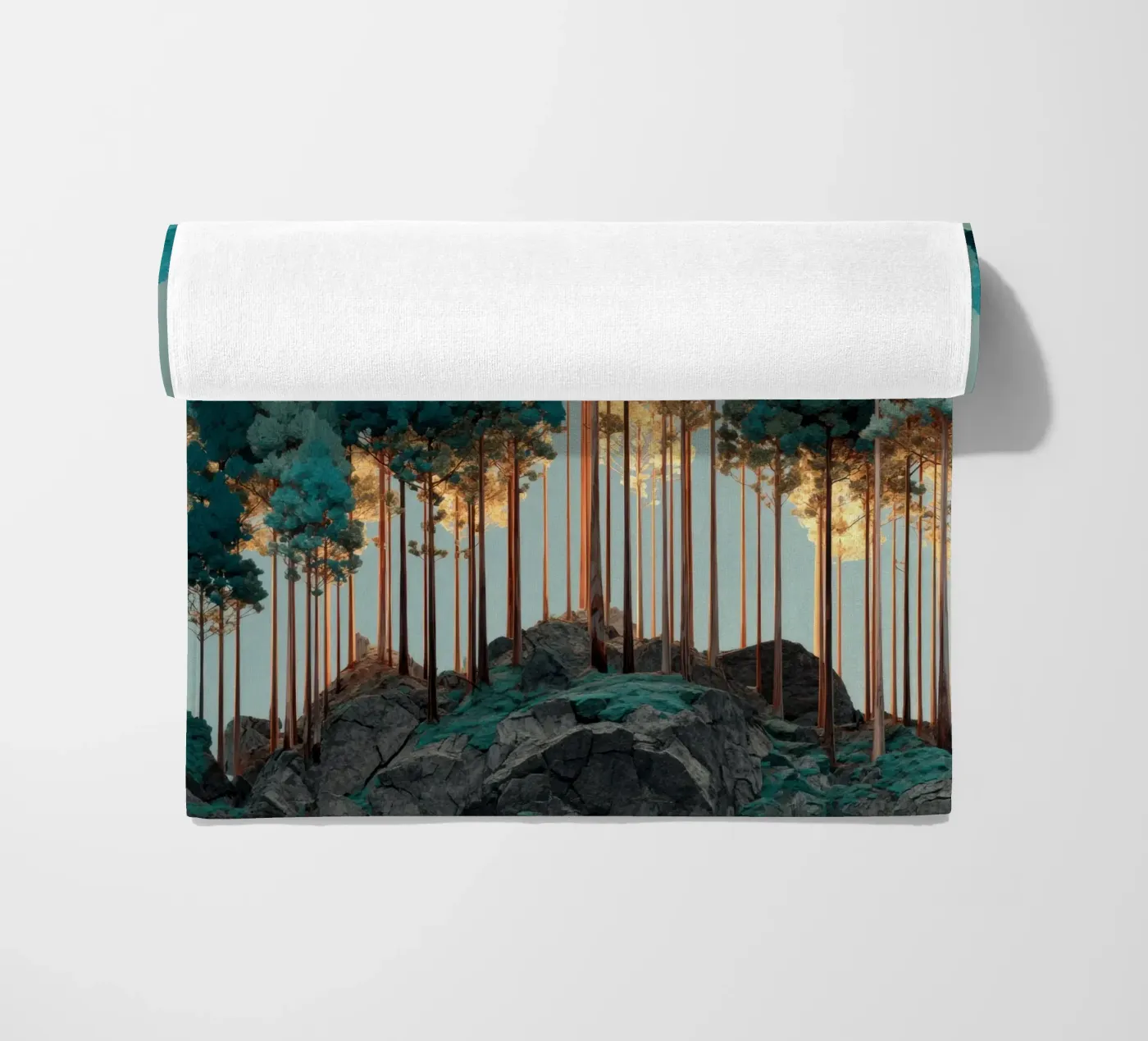 Trees strandhanddoek van Art Unleashed