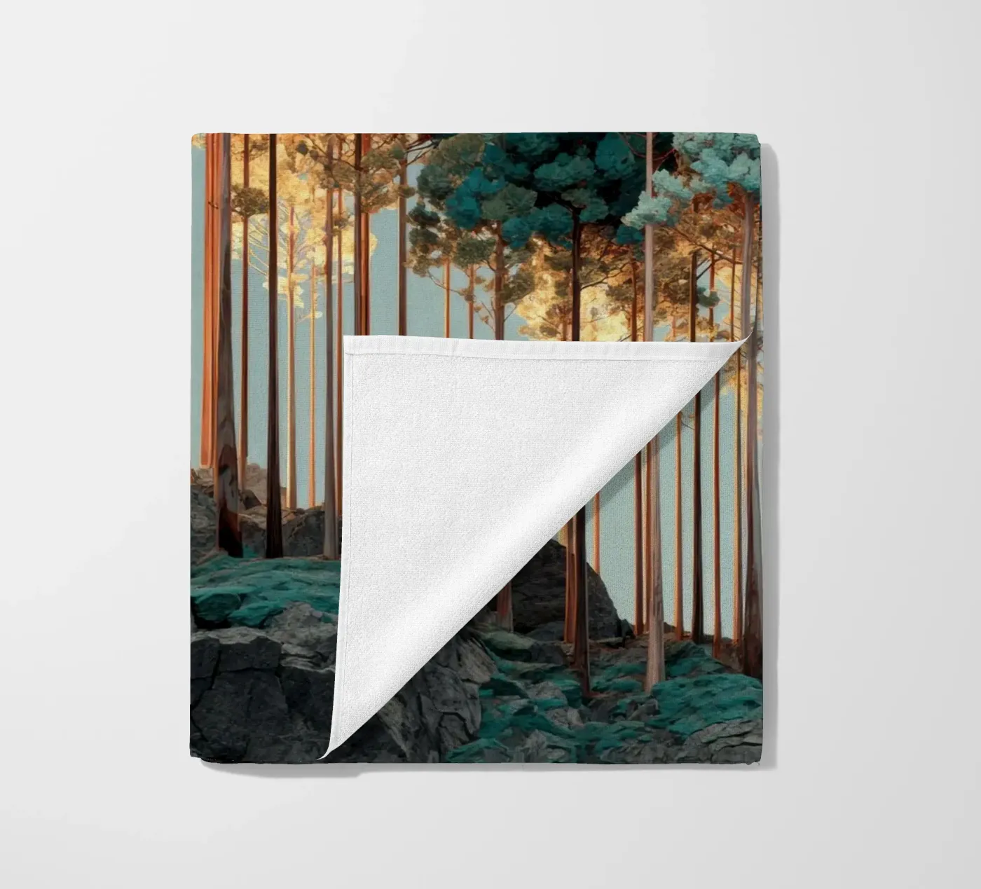 Trees strandhanddoek van Art Unleashed