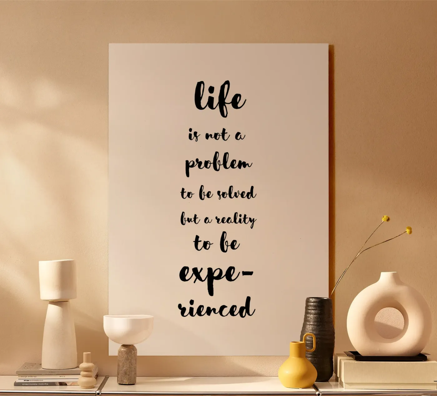 Life Acryl-Glas von Quotes on walls