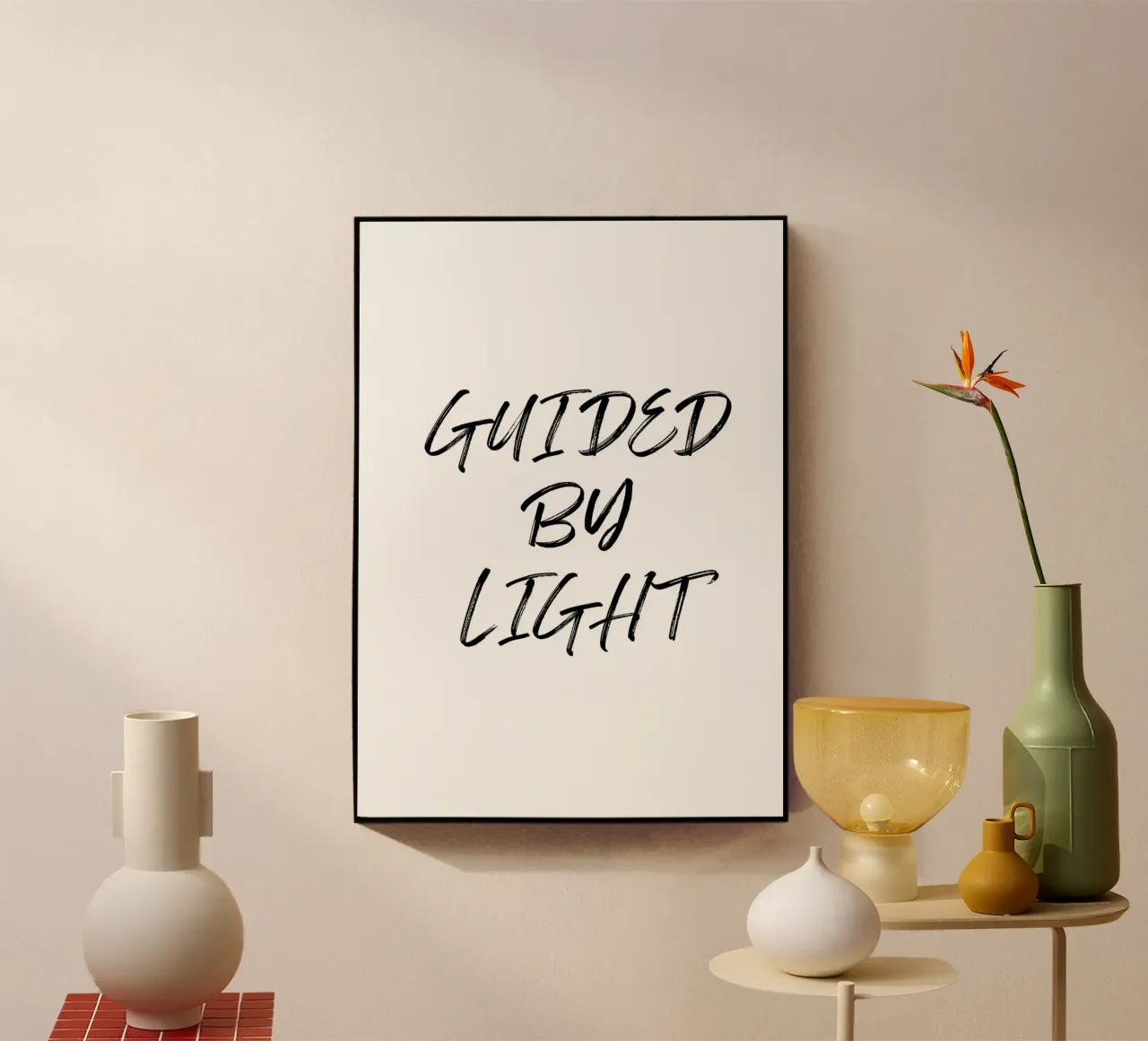 GUIDED BY LIGHT plexiglass da Quotes on walls