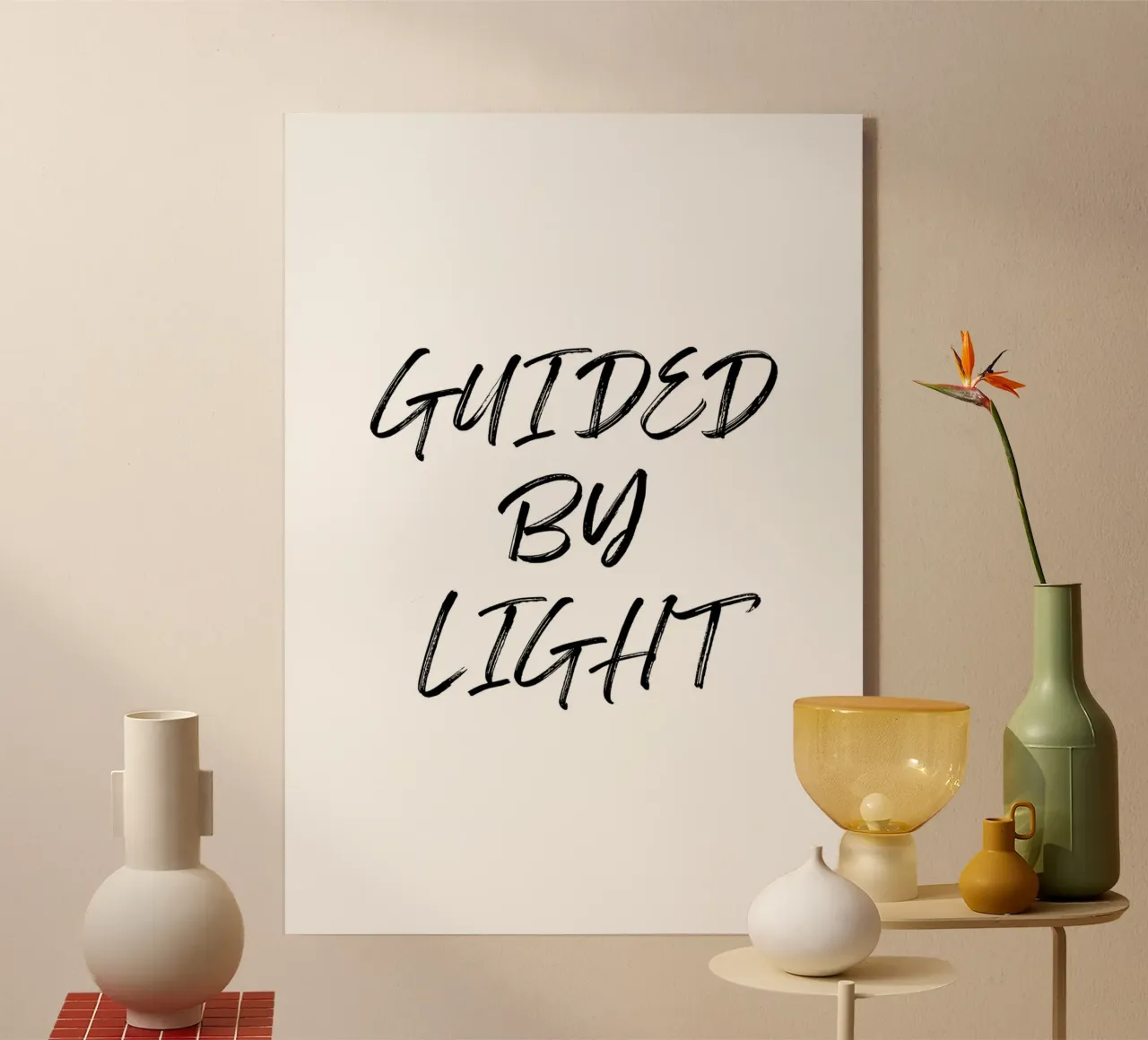 GUIDED BY LIGHT plexiglass da Quotes on walls