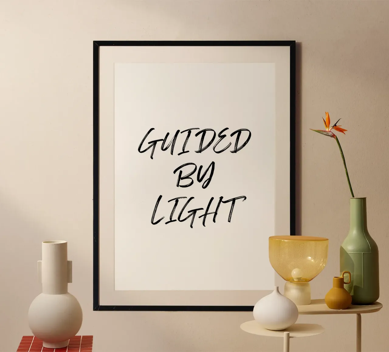 GUIDED BY LIGHT poster da Quotes on walls
