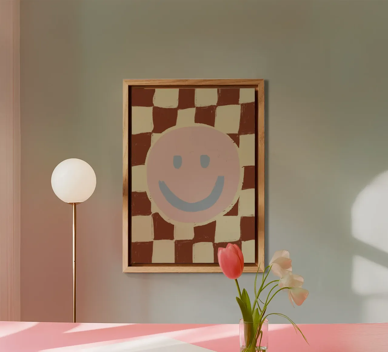 Hey Smiley No 01 Alu-Dibond von treechild