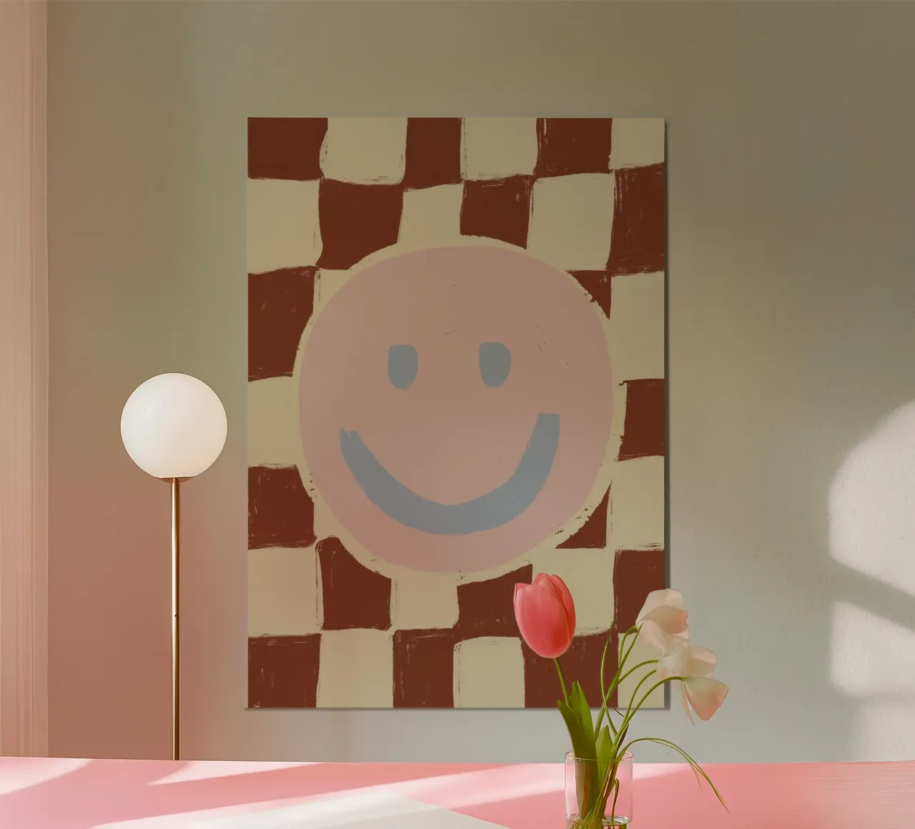 Hey Smiley No 01 Alu-Dibond von treechild