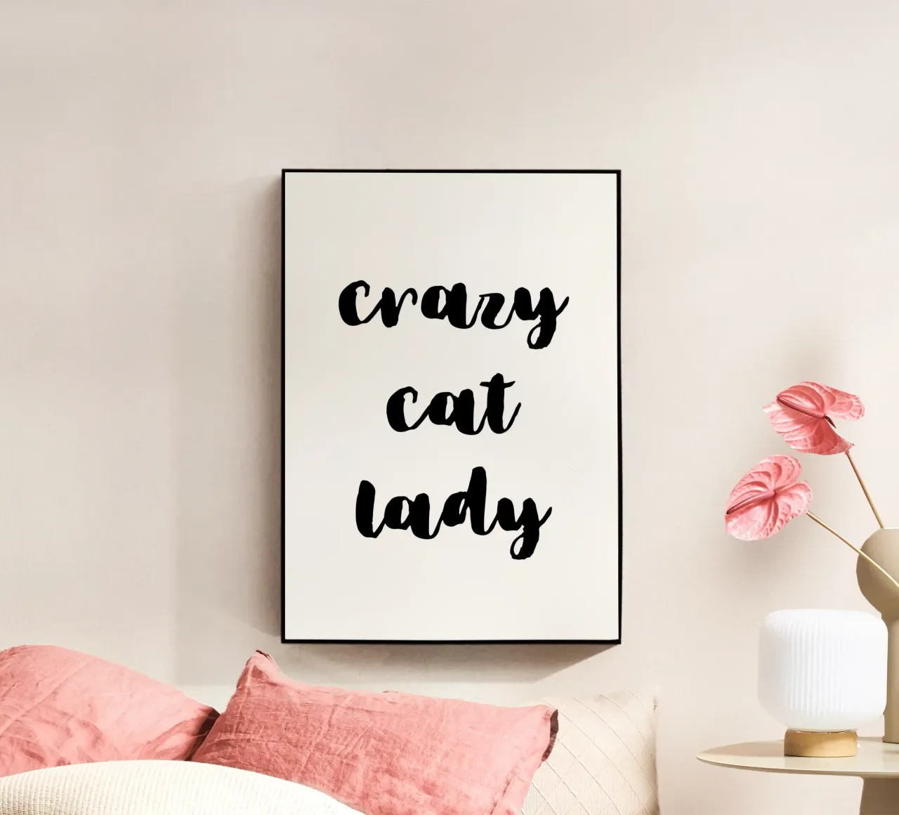 Crazy cat lady plexiglass da Quotes on walls