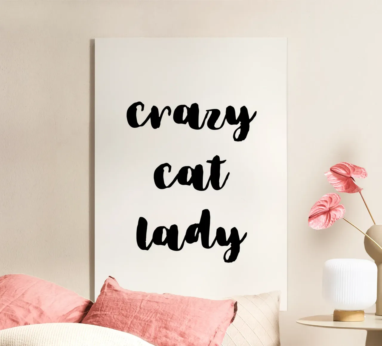 Crazy cat lady plexiglass da Quotes on walls