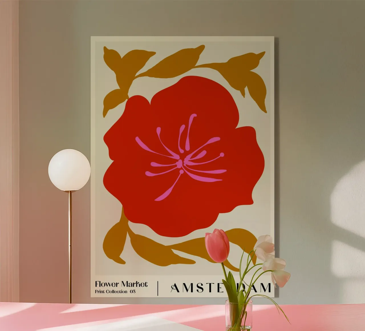 Flower Market. Amsterdam acrylic glass by NKTN Design